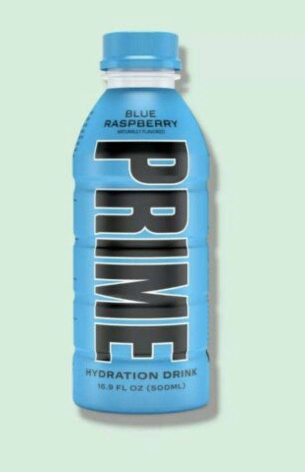 Prime Hydration Drink Blue/Ice Pop Flavor 16.9 oz Logan Paul KSI